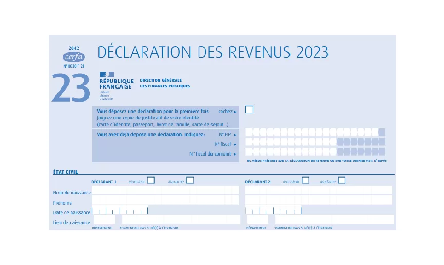 Primeira declaração de imposto de renda na França